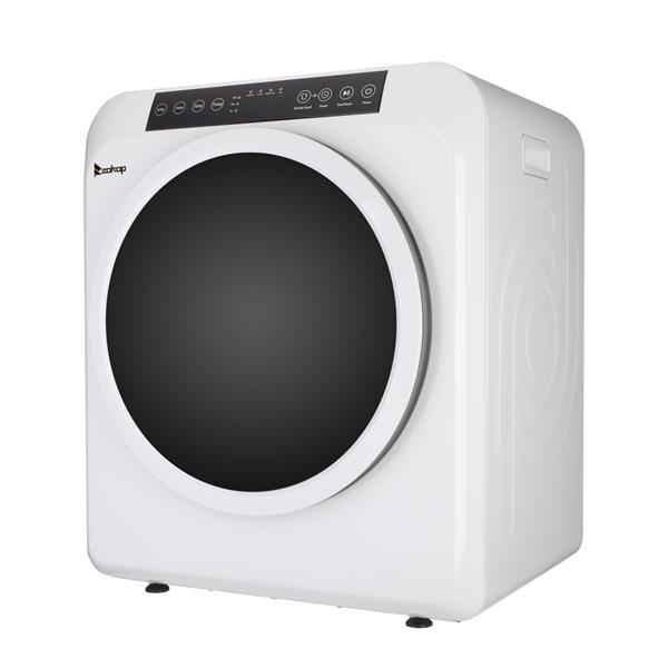 GDZ60-618E Upgraded LCD Screen   Ultraviolet Sterilization Household Dryer 6kg Drum Dryer   2 Pieces Of Filter Cotton-White