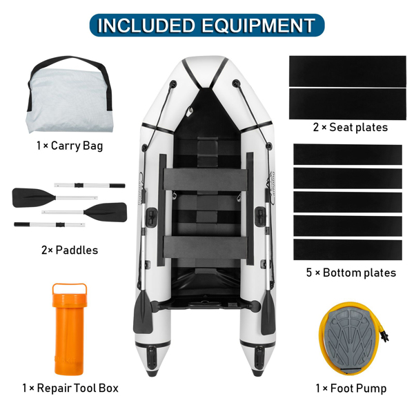 10ft PVC 330kg  Water Adult Assault Boat Off-White