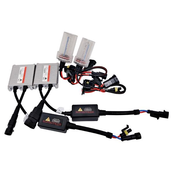 55W AC W/O CANBUS H16 6000K HID Xenon Light Kit w/ Slim Ballasts