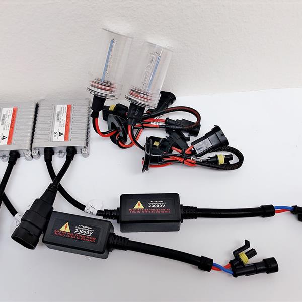 55W AC W/O CANBUS H16 6000K HID Xenon Light Kit w/ Slim Ballasts