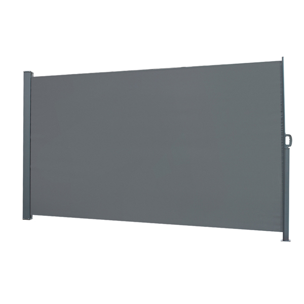 Outdoor Aluminum Handle Pentacle Side Pull Shed Office Partition Cafe Terrace Windshield Isolation Canopy Dark Gray