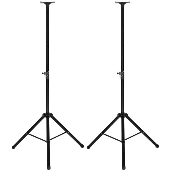 LZ-SP2 Pair Height Adjustable 35MM COMPATIBLE Tripod DJ PA Speaker Stands