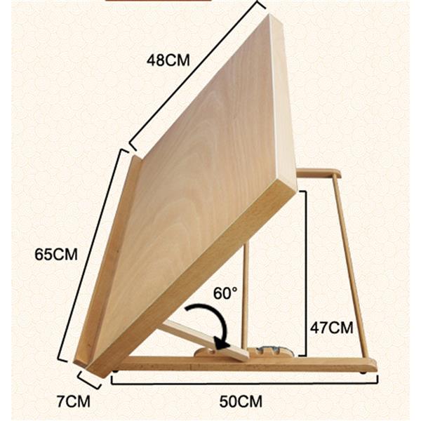 HJ-A2 Portable Sketch Table Drawing Table Burlywood