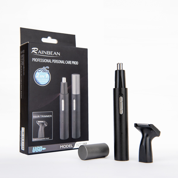 Ear and Nose Hair Trimmer for Women &amp; Men, Painless Body Hair Remover with Stainless Steel Blad, IPX7 Waterproof System, Low Noise, Easy Cleansing