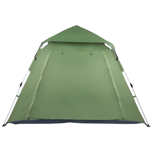 240*240*150cm Spring Quick Open Four-Person Family Tent Camping Tent Green