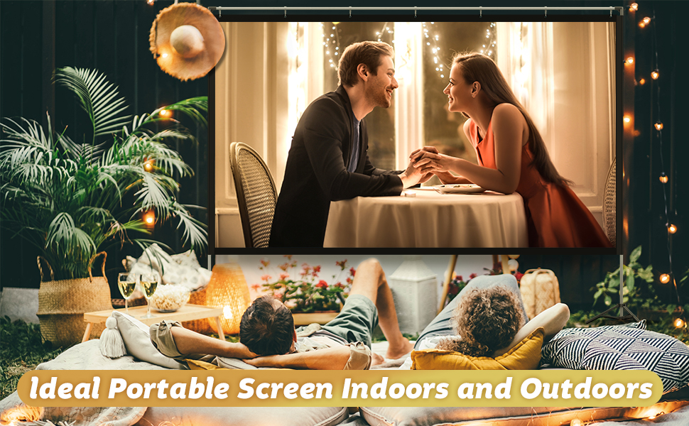 projector screen with stand