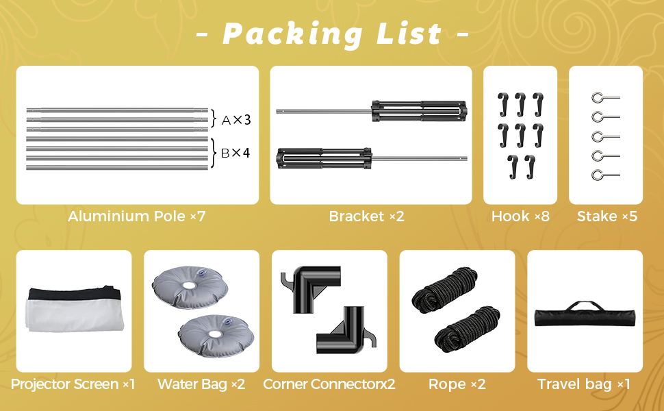packing list