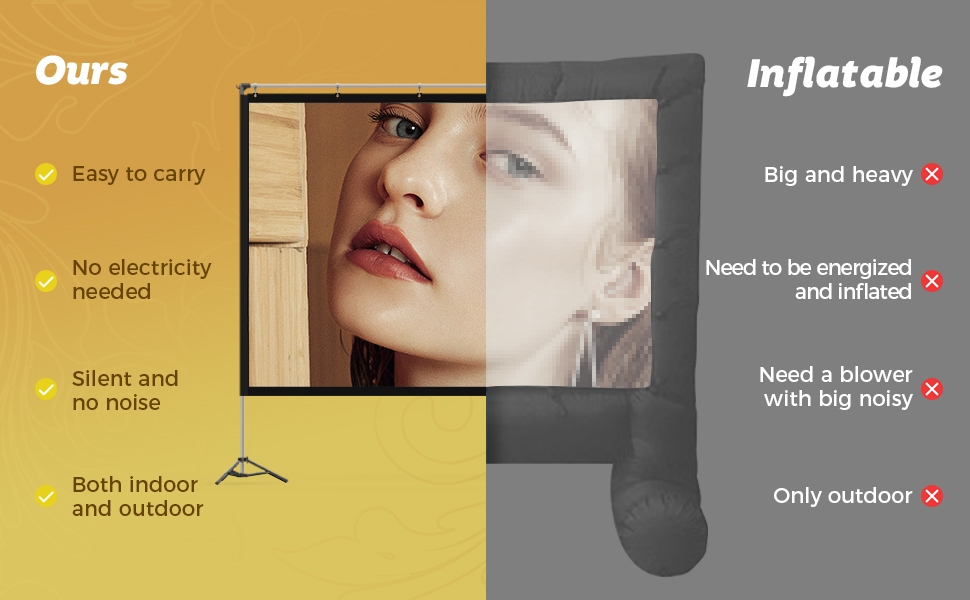 inflatable projector screen