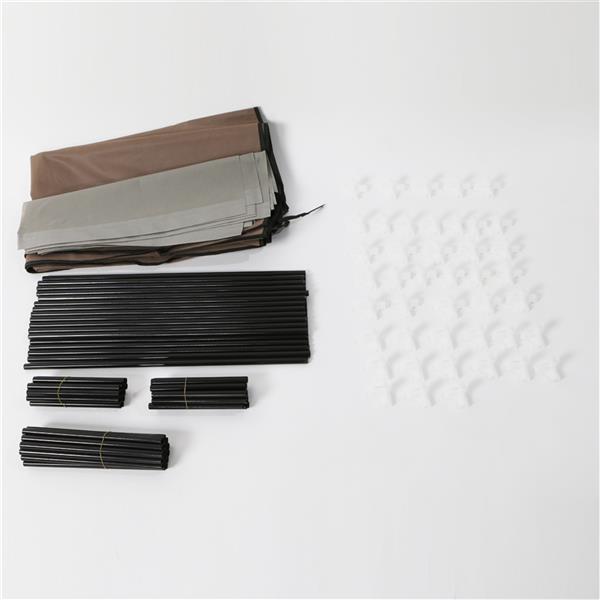 6-Row 2-Line 12 Lattices Non-woven Fabric Shoe Rack Coffee