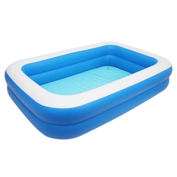 102&quot; x 70&quot; x 22&quot; Inflatable Swimming Pool - Wall Thickness 0.3mm Blue