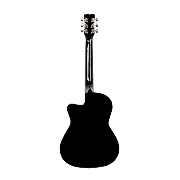DK-38C Basswood Guitar   Bag   Straps   Picks   LCD Tuner   Pickguard   String Set Black