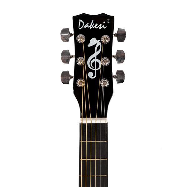 DK-38C Basswood Guitar   Bag   Straps   Picks   LCD Tuner   Pickguard   String Set Black