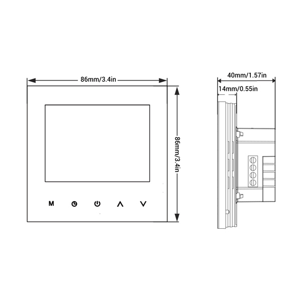 Smart Wifi Thermostat Electric Floor Heat Temperature Control Programmable Home