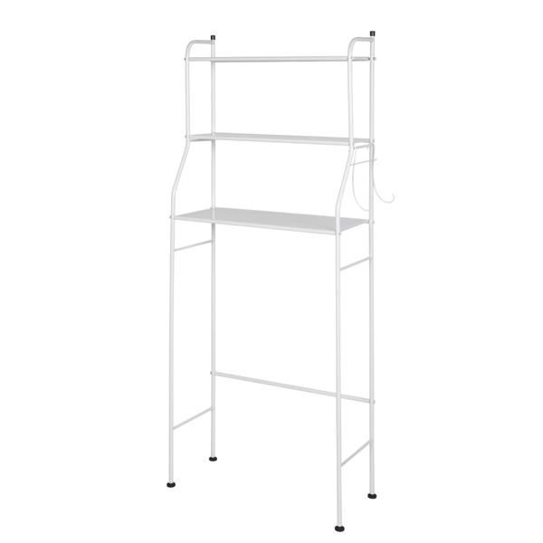 3-Tier The Toilet Bathroom Rack White