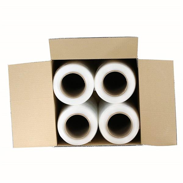 18&quot; x 1000' 80 Gauge 4 Rolls Pallet Wrap Stretch Film Hand Shrink Wrap 1000FT