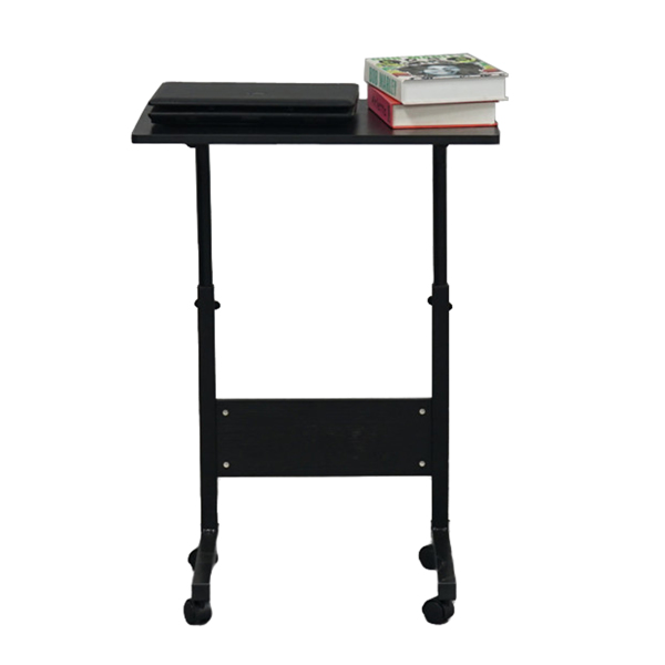 Removable P2 15MM Chipboard &amp; Steel Side Table with Baffle Black