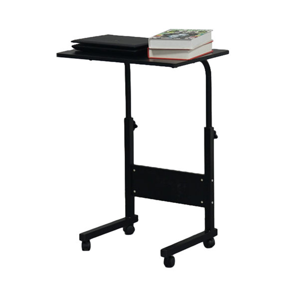 Removable P2 15MM Chipboard &amp; Steel Side Table with Baffle Black