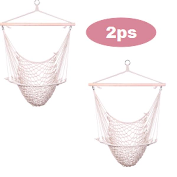 2pcs  Hanging Rope Air/Sky Chair Swing beige
