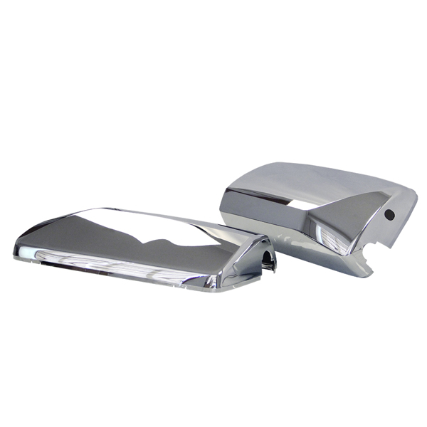 LEAVAN For VOLVO VNL Chrome Door Mirror Cover Driver &amp; Passenger Side LH+RH 04-17