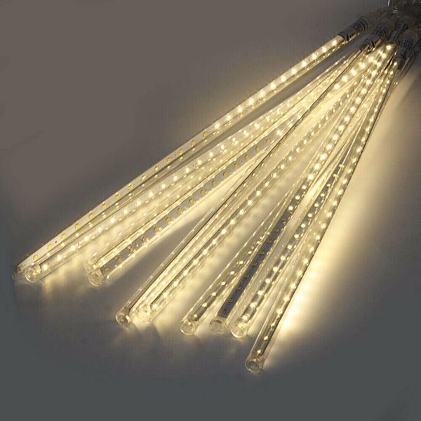 50cm Lights Meteor Shower Rain 10 Tube Xmas Snowfall Tree Outdoor Light