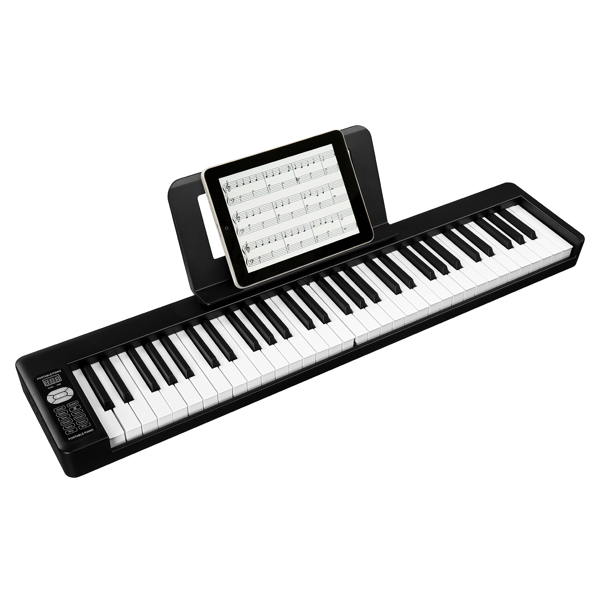 61 Key Semi-weighited Keys Foldable Electic Digital Piano Support USB/MIDI with BluetoothBuilt-in Double SpeakersSustain Pedal for BeginnerKidsAdult