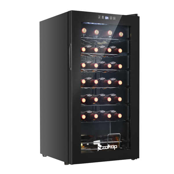 American Standard JC-82 AC 115V /60Hz 28Bottle/2.8Cu.Ft/80L/ Compressor Wine Cooler Black