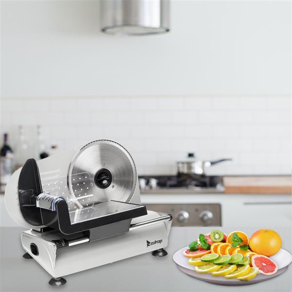 SL526 110V/150W 7.5&quot; Semi-automatic Belt Cutter Deli Food Machine Home Deli Food Slicer