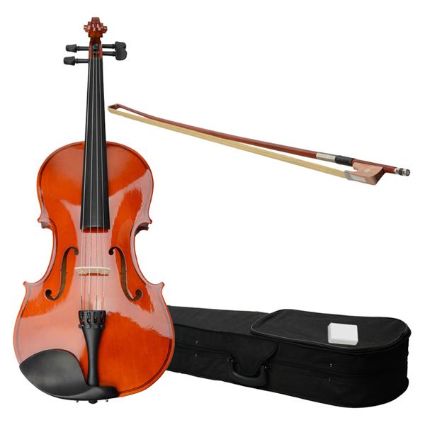 15&quot; Acoustic Viola   Case   Bow   Rosin Nature Color