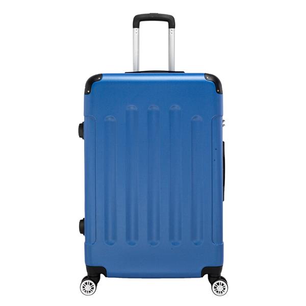 3-in-1 Portable ABS Trolley Case 20&quot; / 24&quot; / 28&quot; Dark Blue