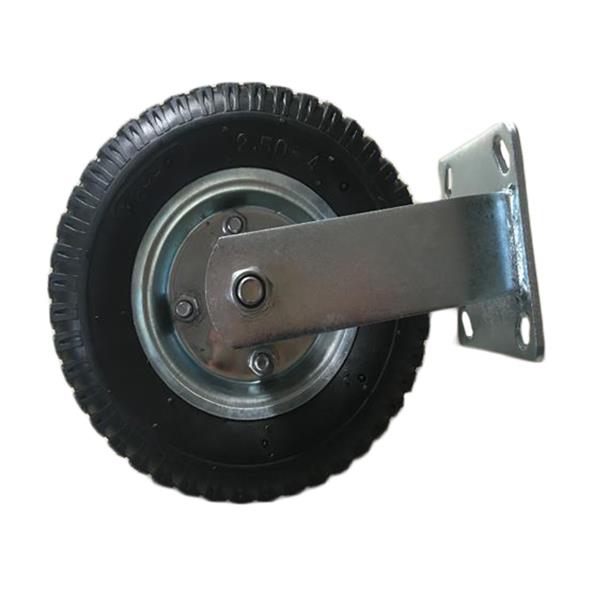 4pcs 8&quot; Pneumatic Tool Car Rubber Wheels Black