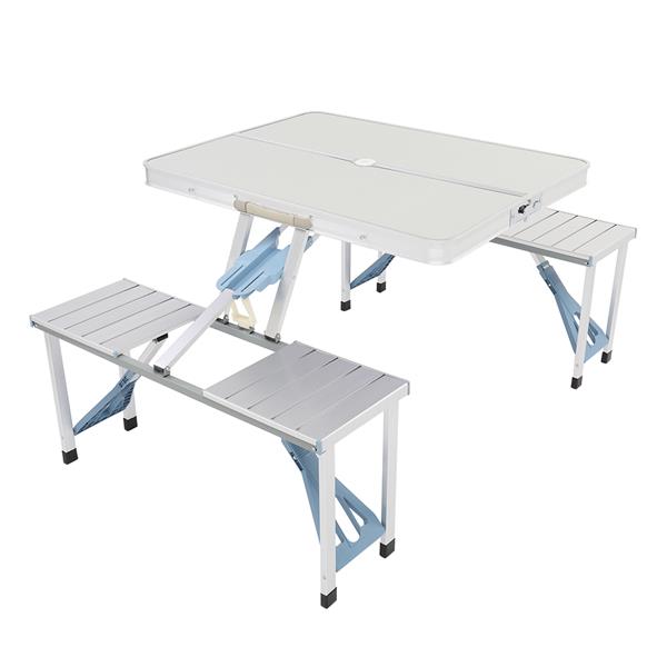 One Piece Folding Table and Chair Aluminum Alloy