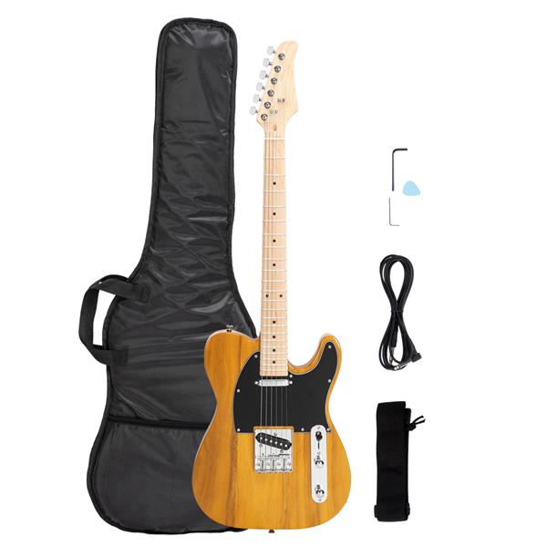 Maple Fingerboard GTL Electric Guitar SS Pickup Transparent Yellow