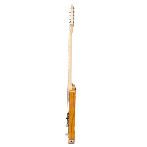 Maple Fingerboard GTL Electric Guitar SS Pickup Transparent Yellow