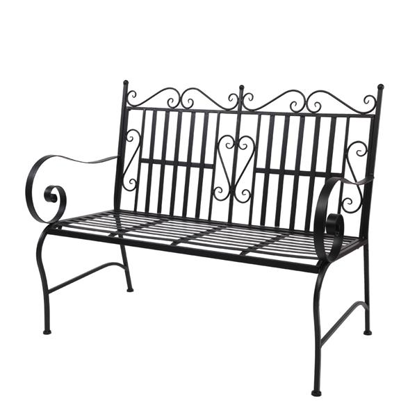 Iron Double Sofa Chair Black