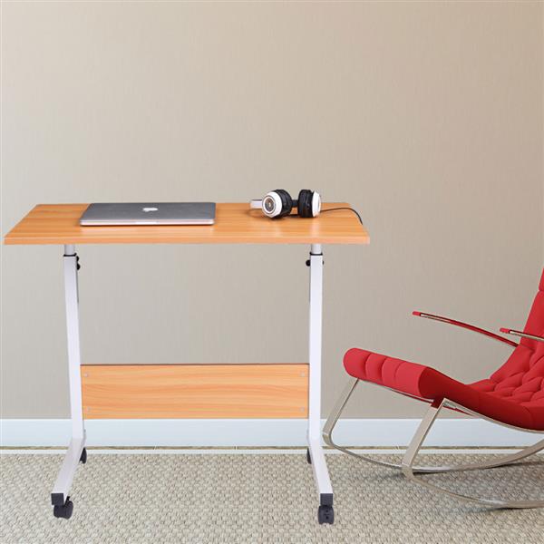 Large-Size Portable Multi-Purpose Computer Desk Baffle - Beech Color