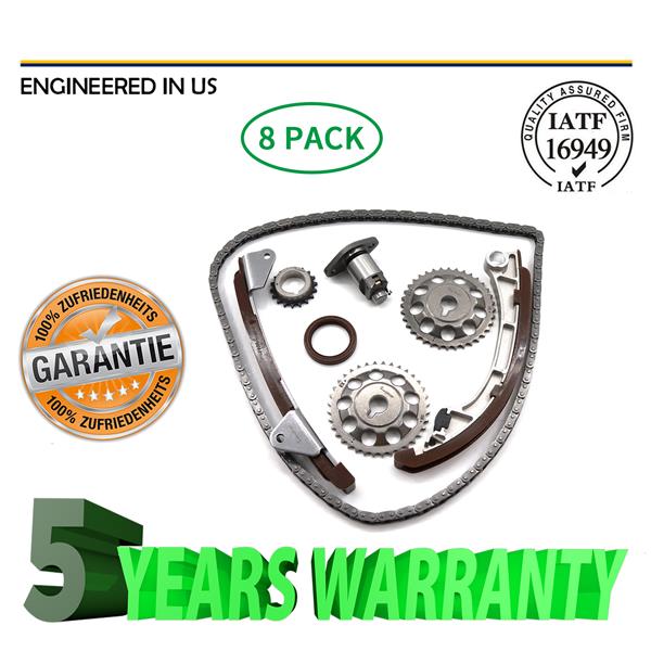 Timing Chain Kit Fit 97-02 Chevrolet Prizm Toyota Corolla 1.8L DOHC 1ZZFE