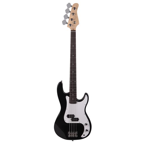 Exquisite Burning Fire Style Electric Bass Guitar Black