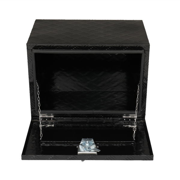 24 &quot;Aluminum Five Pattern Toolbox Single Lock Black