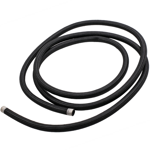 -10AN AN10 12FT Nylon Stainless Steel Braided Fuel Line + 6PCS Fitting Hose End Kit
