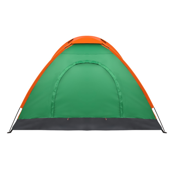 2-Person Waterproof Camping Dome Tent for Outdoor Hiking Survival Orange &amp; Green