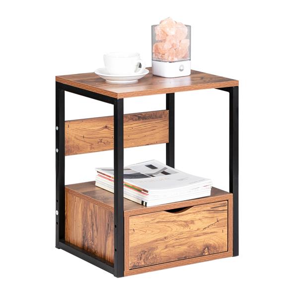 Steel Frame One Pumping Bedside Table