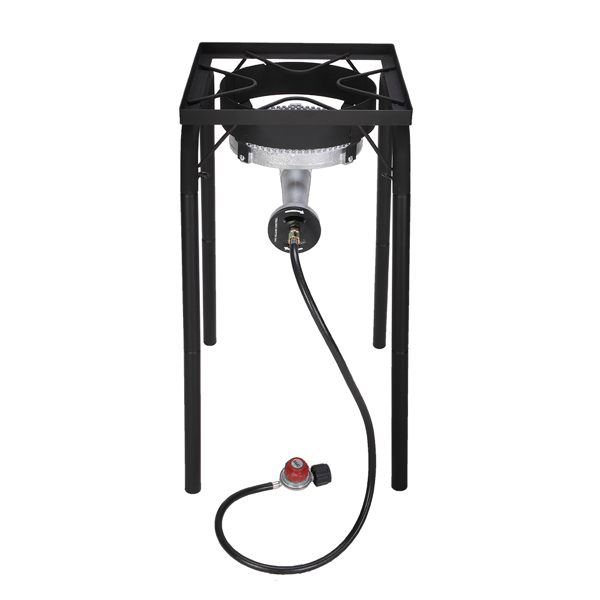 ZOKOP EW31-54 Single Head Outdoor Furnace 20w BTU with 1.2M Leather Tube with 0-20PSIG High Pressure Valve High Temperature Plastic Powder Process