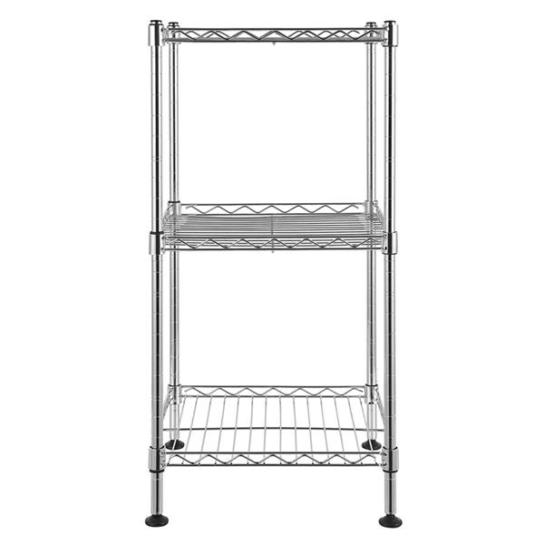 3-Tier Steel Wire Shelving Tower