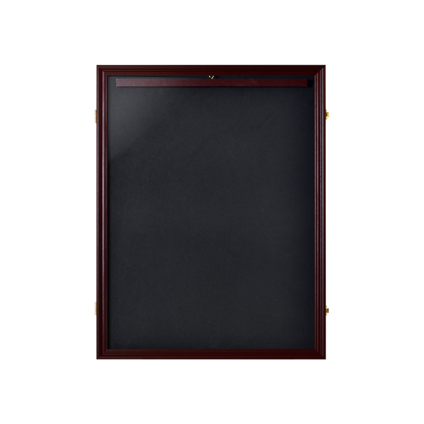 Shirt Display Frame With UV Resistant Acrylic and Hanger, Wall Mounted Baseball Basketball Football Hockey Shirt Display Frame Brown