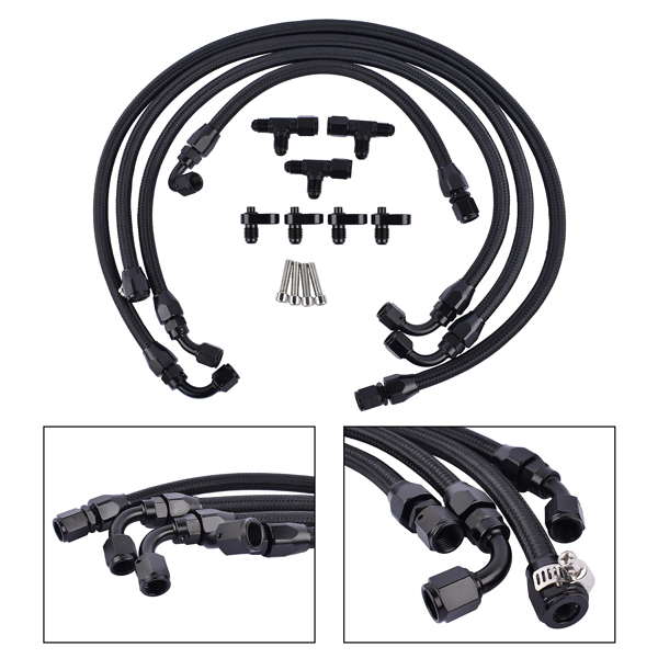Complete FAST 102 &amp; 92 Steam Vent Kit(Hose &amp; Fitting) for LS1 LS6 LS3 Coolant