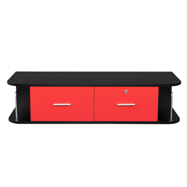 Barber Wall Mount Locking Styling Hair Station Appliance Holder Salon Spa Equipment Black &amp; Red