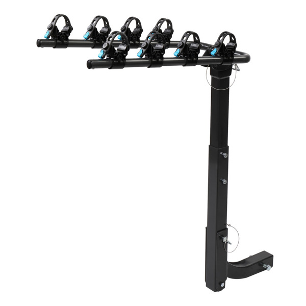 4-Bike Carrier Hanging Hitch Rack Foldable Transport Rack for Cars Trucks SUVs Black