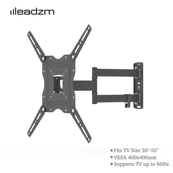 TMX400A 26-55&quot; Adjustable Wall Mount Bracket Rotatable with Spirit Level