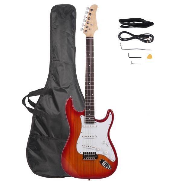 Rosewood Fingerboard  Electric Guitar Sunset Red