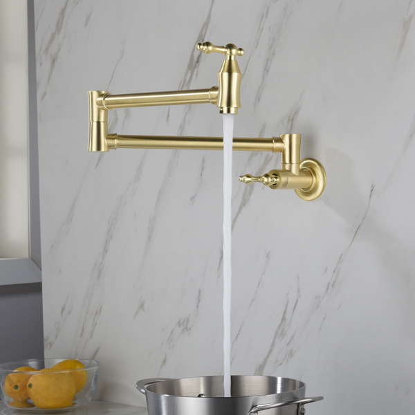 Folding faucetPot Filler Faucet Wall Mount